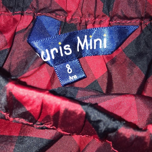 Souris Mini High Quality Red and Black Plaid Skirt - Picture 3 of 3